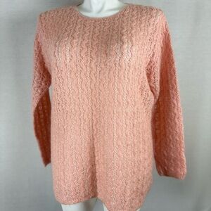 Neiman Marcus Exclusive Blush Mohair Blend Sweater